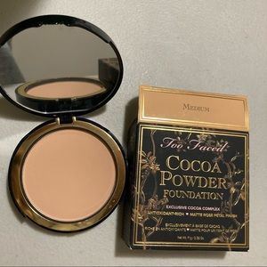 Too Faced Cocoa Powder Foundation pressed powder (shade: Medium) NEW UNUSED